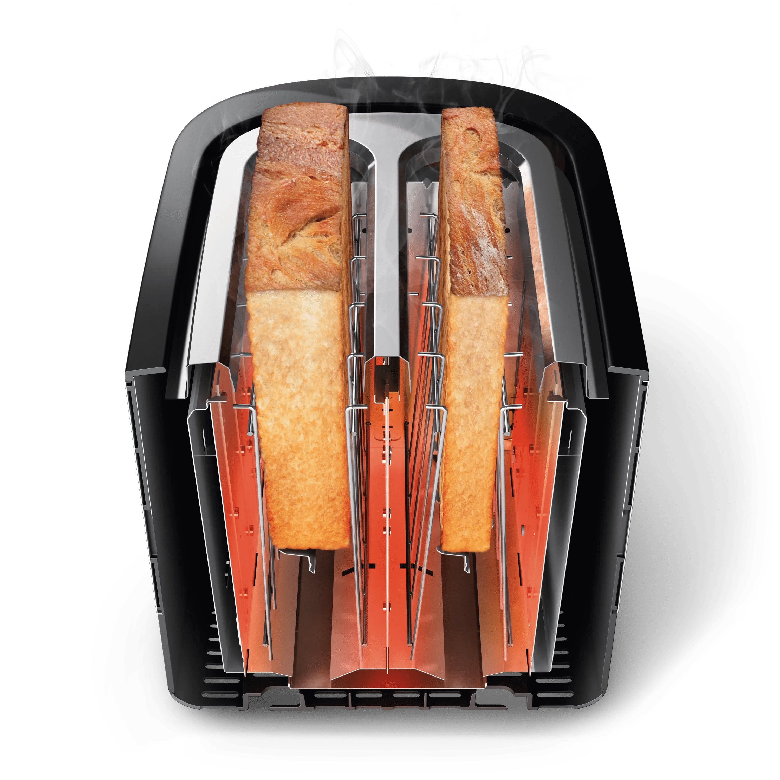 EAN 8710103792420 - Philips Viva Collection HD2635/90 tostadora 7 2 rebanada(s) 950 W Negro, Titanio imagen 3