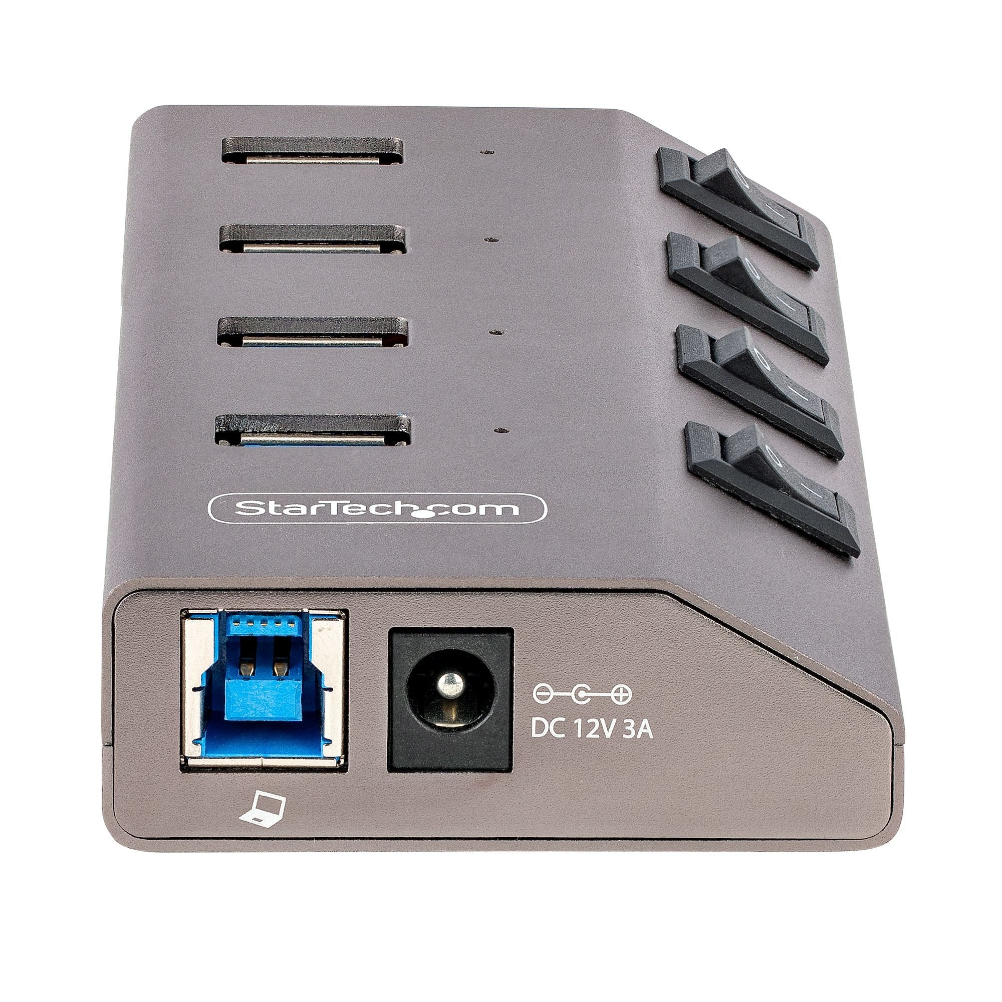 EAN 0065030895484 - StarTech.com 5G4AIBS-USB-HUB-EU hub de interfaz USB 3.2 Gen 1 (3.1 Gen 1) Type-B 5000 Mbit/s Gris imagen 4