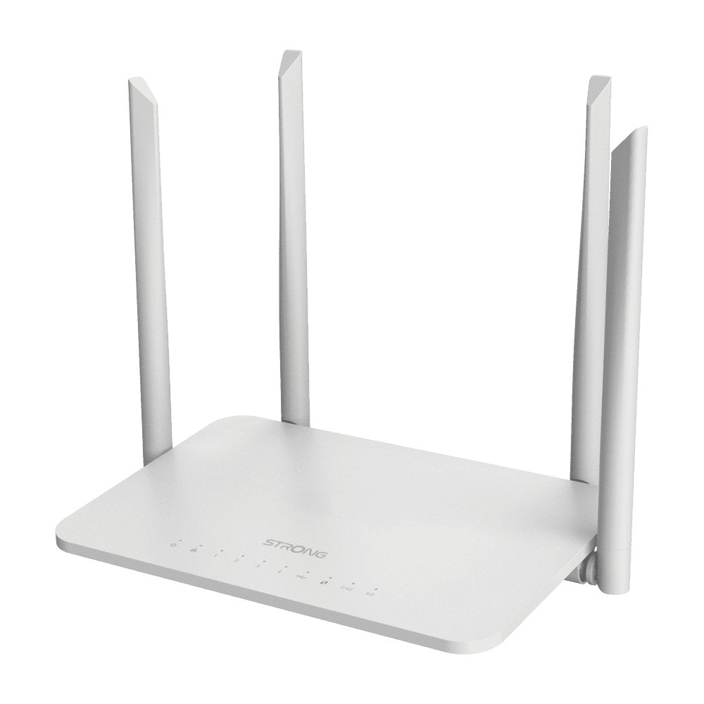 EAN 9120072372315 - Strong 1200S router inalámbrico Gigabit Ethernet Doble banda (2,4 GHz / 5 GHz) Blanco imagen 1