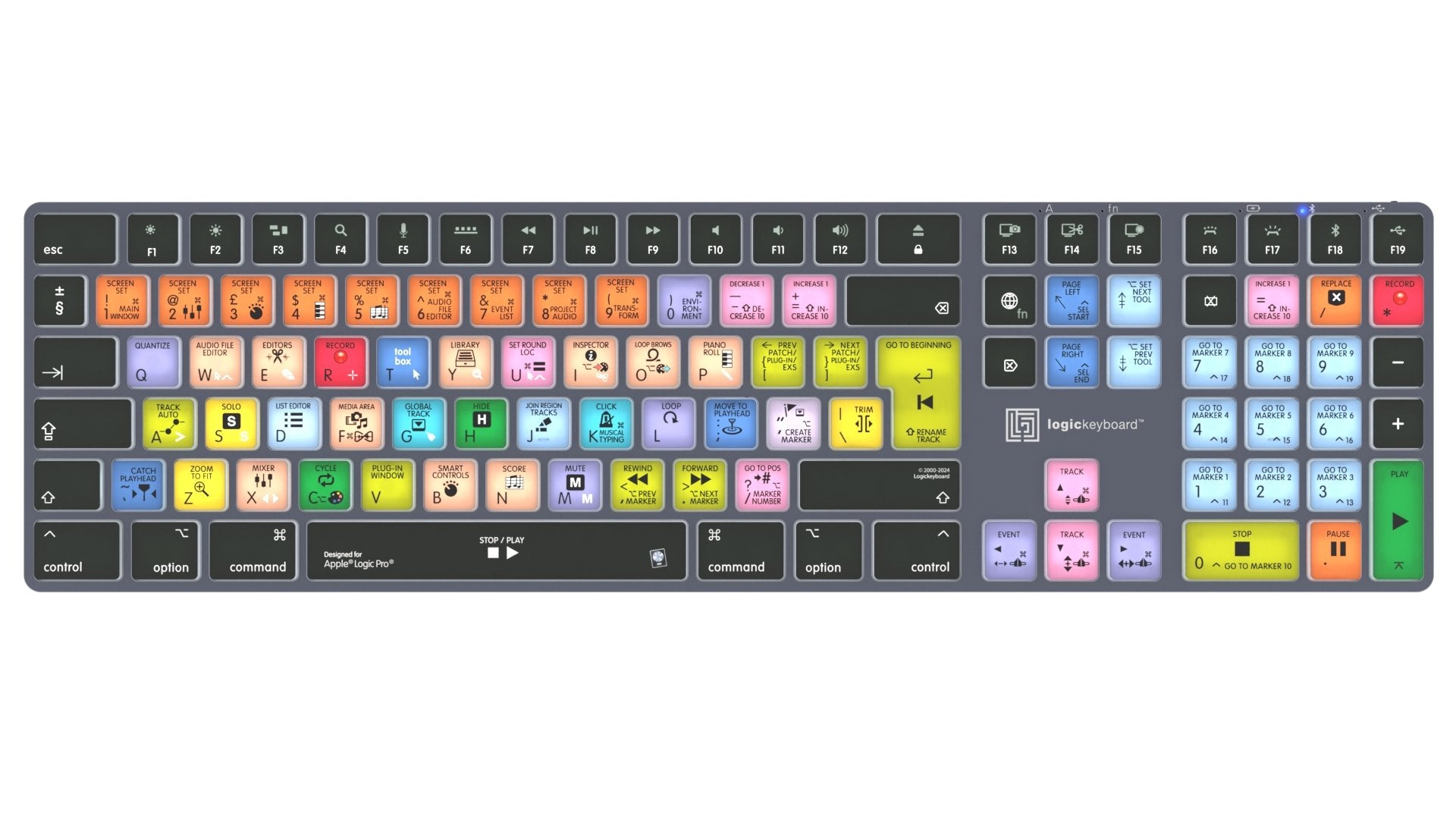 EAN 5707795022303 - Logickeyboard LKB-LOGXP2-TM-UK teclado Oficina Bluetooth QWERTY Inglés Gris, Titanio imagen 1