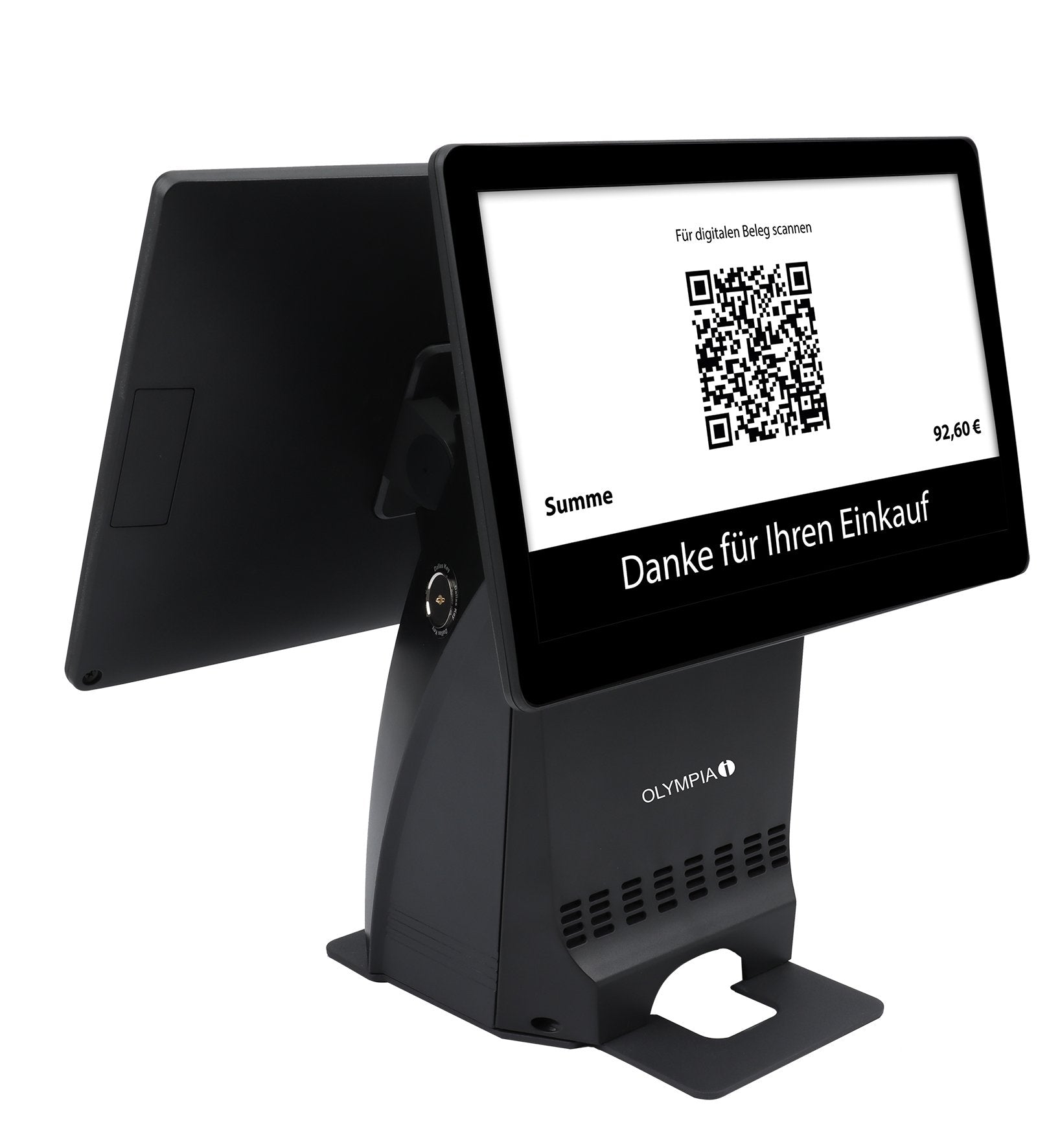Olympia Regimrierkasse T215dk +Display Negro