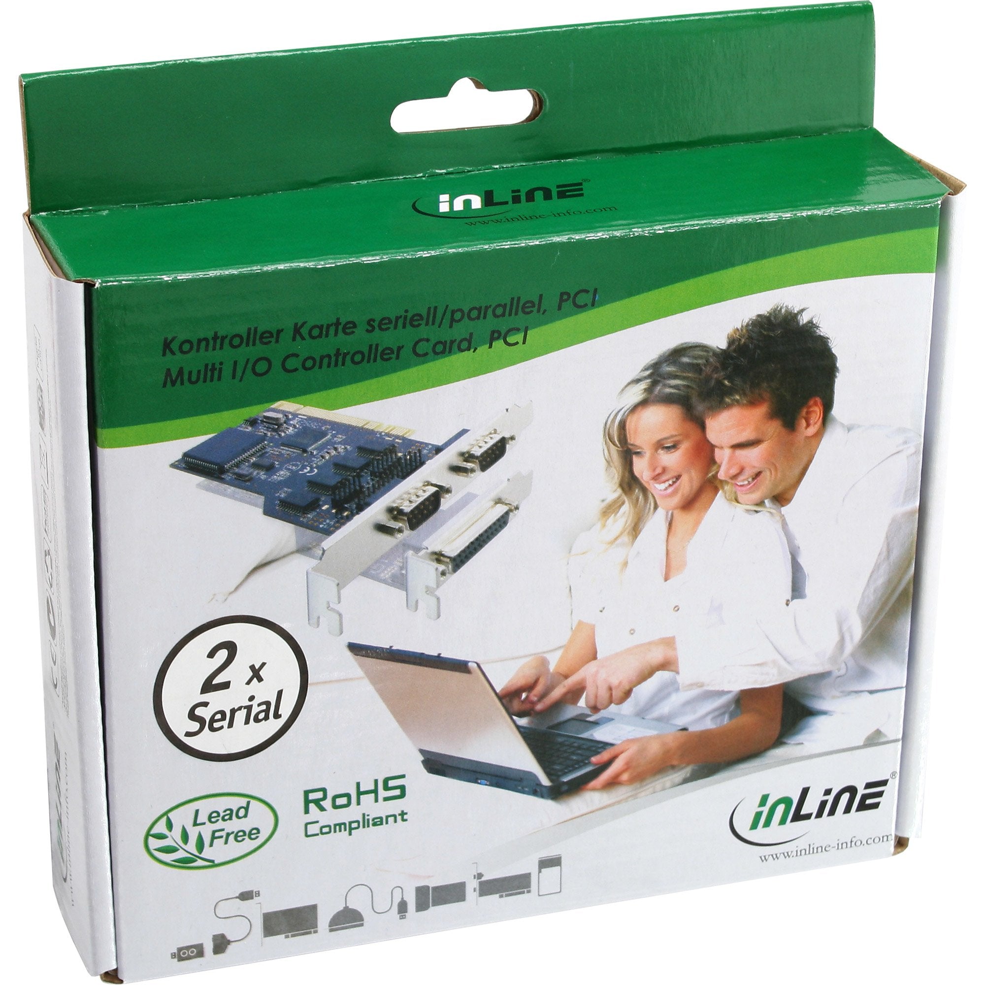 Tarjeta Inline Pci Multi I/O 2 Puertos Serie Db9