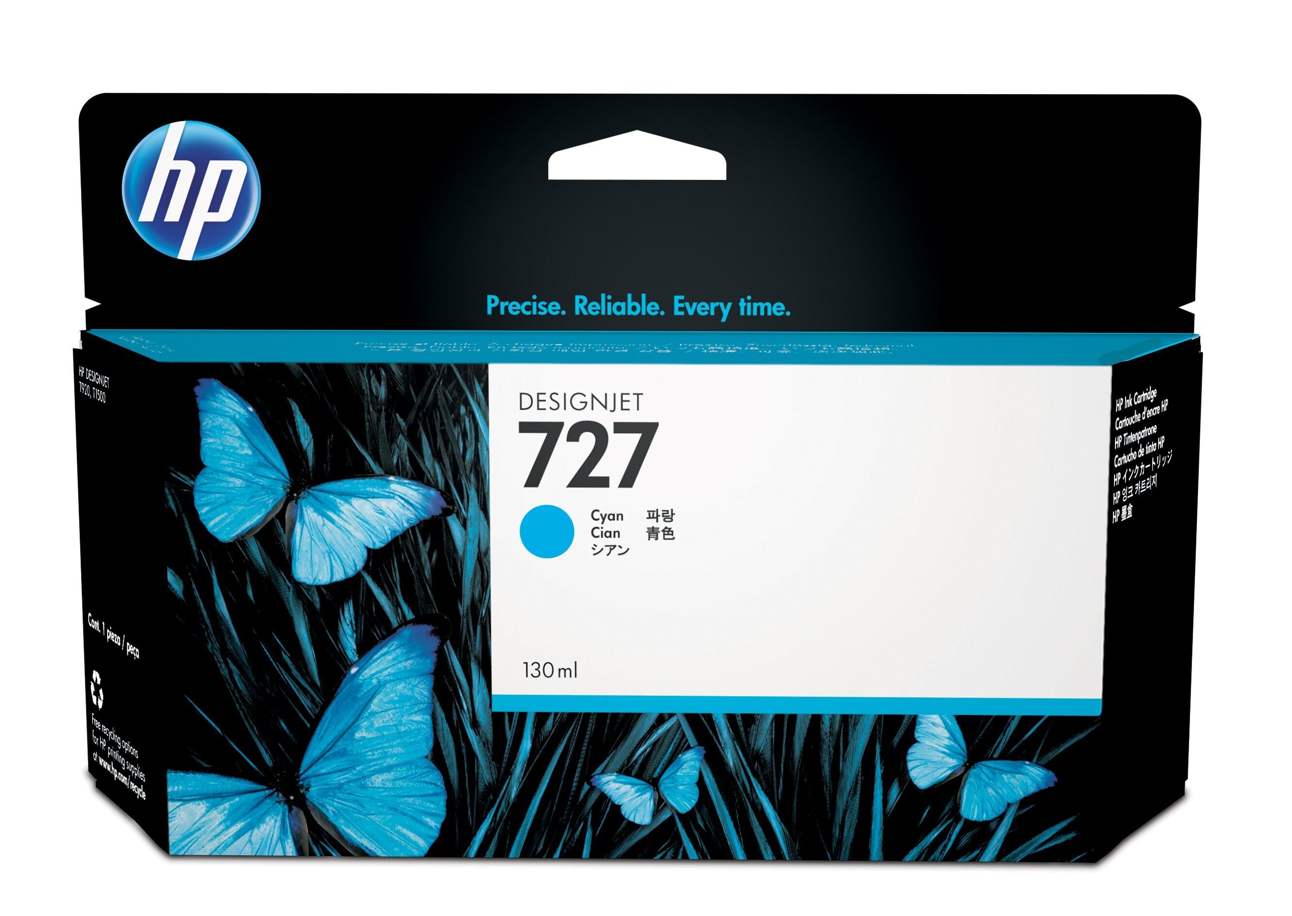Tinta Original Hp Nº727  Designjet Cian/130ml