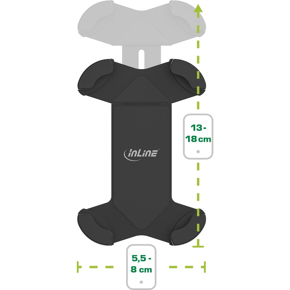Inline One Click Easy 3 Drive & Ride Set Con Abrazadera Universal Y Clip De Rejilla De Ventilación