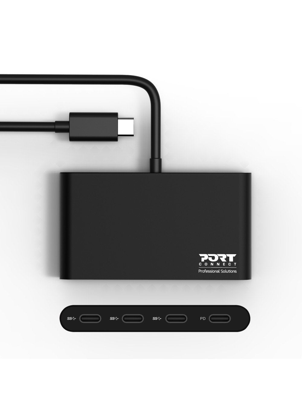 Port Designs 900147 Hub Usb Type C,3x Usb C, 1x Typ C Pd 100w