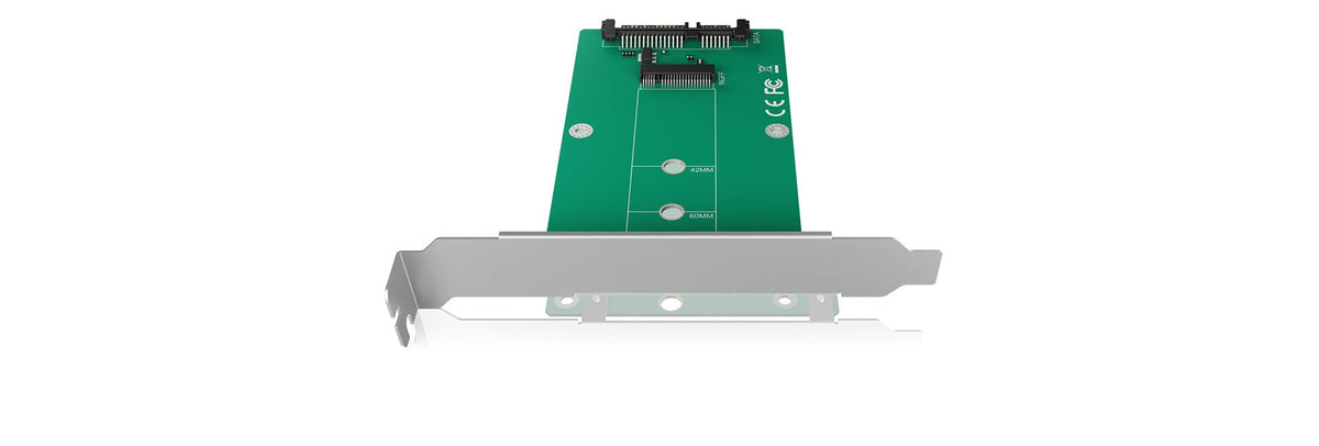 Icy Box Ib-Cvb516 Konverterkarte Unterstuetzt M.2 Sata Zu Sata Mit Uebertragungsgeschwindigkeiten Bis Zu 6 Gbit S (60106)