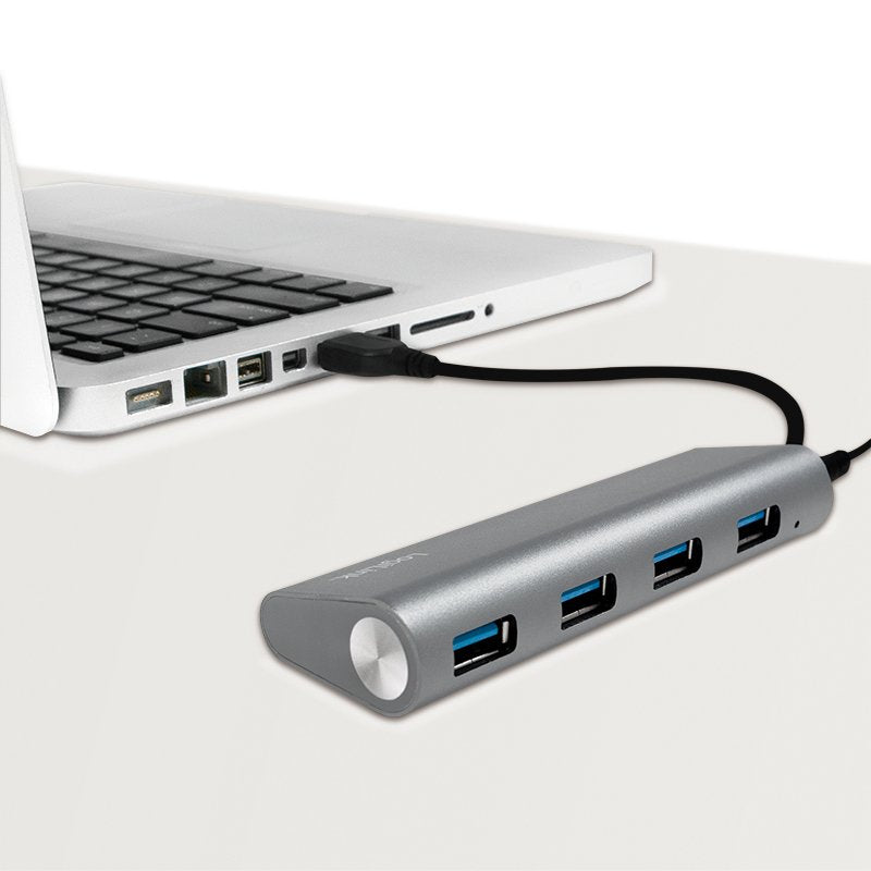 Logilink Ua0307 Hub De Interfaz Usb 3.2 Gen 1 (3.1 Gen 1) Type-A 5000 Mbit/S Aluminio