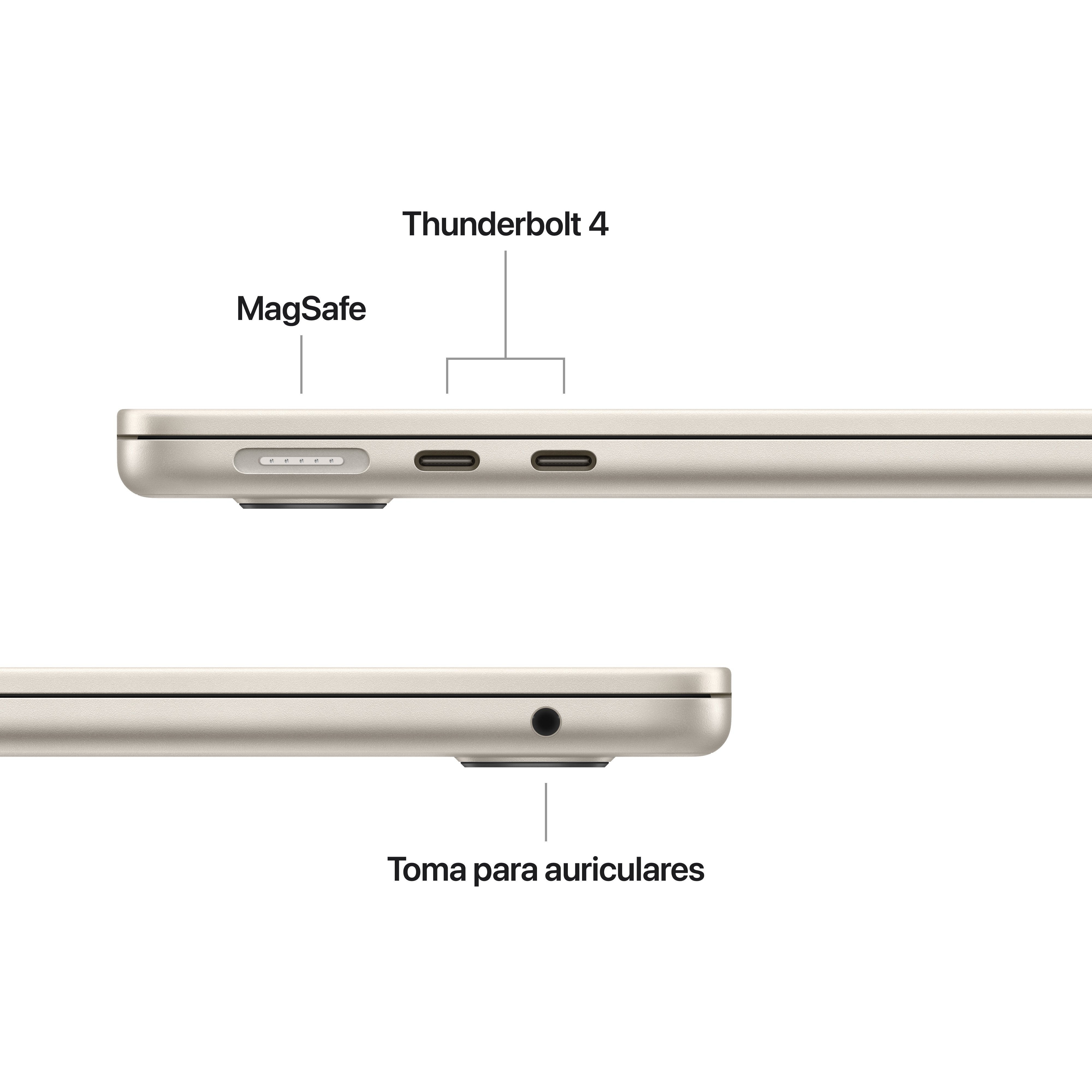 EAN 0195949837371 - Apple MacBook Air Apple M M4 Portátil 34,5 cm (13.6") 16 GB 256 GB SSD Wi-Fi 6E (802.11ax) macOS Sequoia  imagen 7