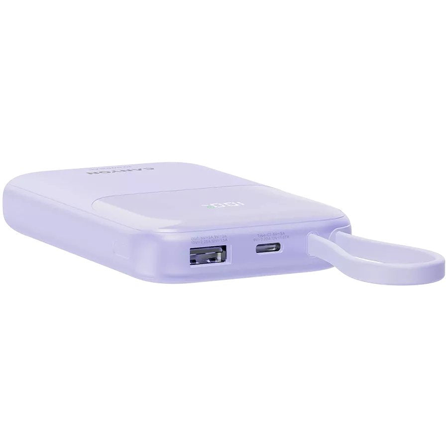 Canyon Onpower 101 - Powerbank - 10.000 Mah - Dig. Disp. - In Usb-C - Out Usb-A - Qc 3.0 Usb-C
