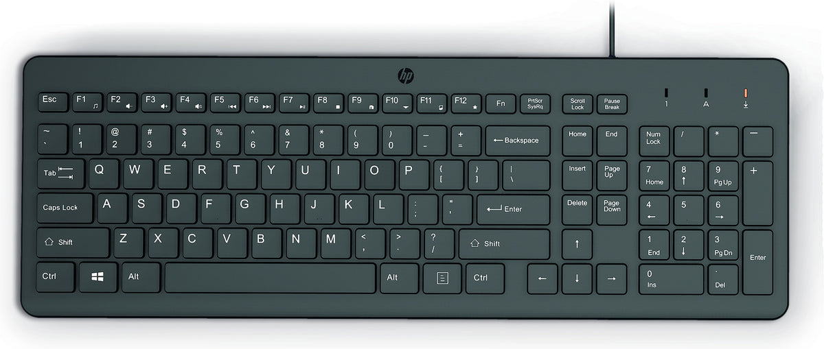 EAN 0196548244461 - HP 150 USB-A Wired Keyboard teclado Universal Negro imagen 1