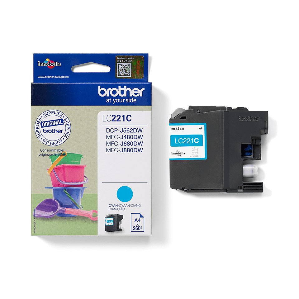 EAN 4977766747325 - Brother LC221C cartucho de tinta 1 pieza(s) Original Cian imagen 4