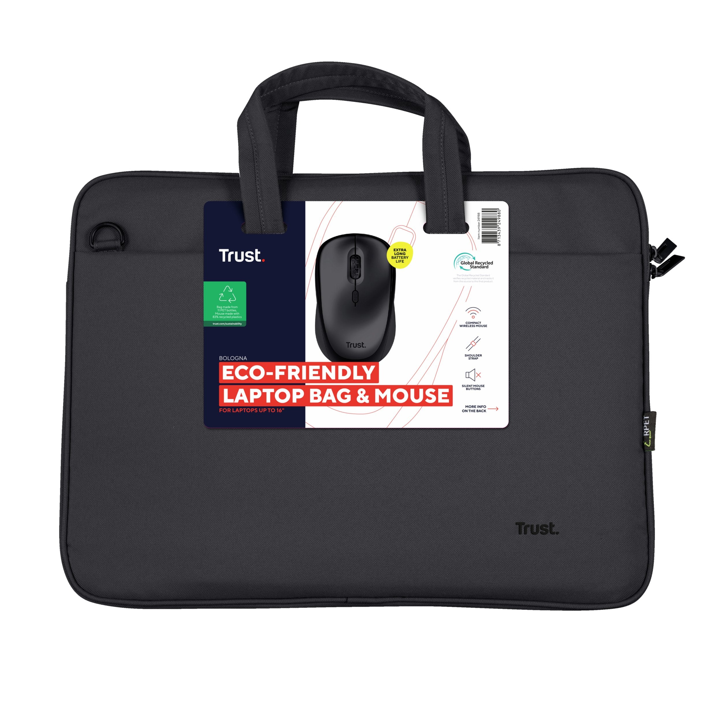 EAN 8713439249880 - Trust Bologna 40,6 cm (16") Maletín Negro imagen 9