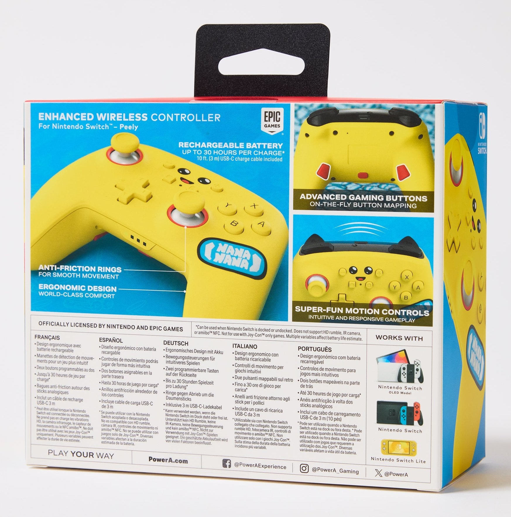 EAN 0617885087615 - PowerA NSGP0268-01 mando y volante Amarillo Bluetooth Gamepad Nintendo Switch, Nintendo Switch Lite, Nint imagen 11