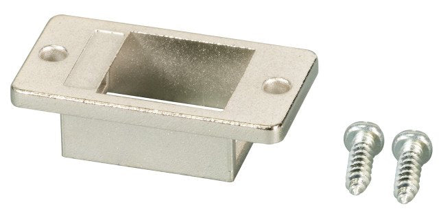 Efb Keystone Einbaurahmen 1-Port,Zinkdruckguss,Metallfarben