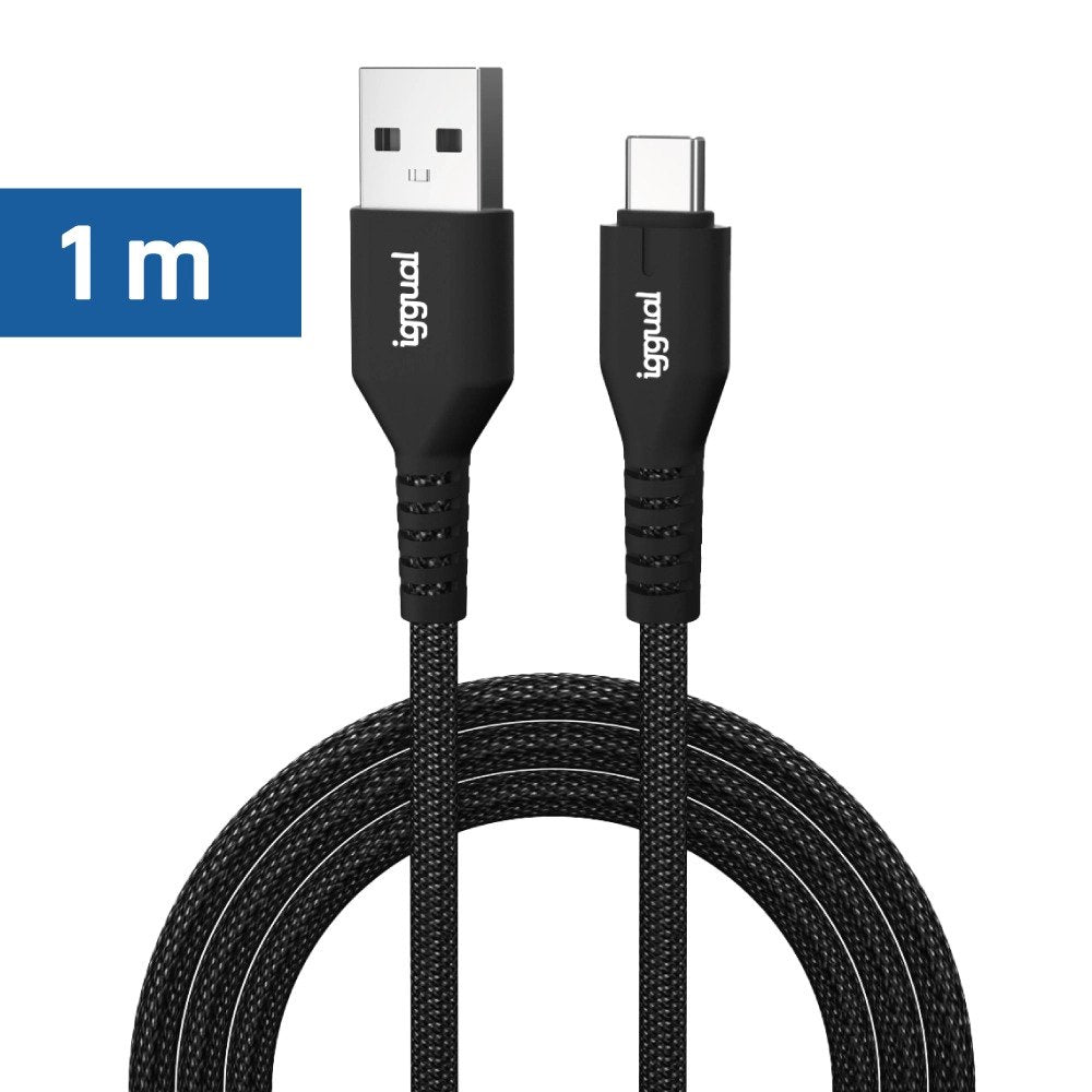 EAN 8435364319888 - iggual IGG319888 cable USB 1 m USB A USB C Negro imagen 1