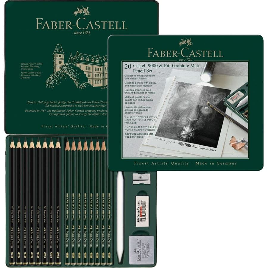 Faber-Camell Set Pitt Graphite Matt & Camell 9000