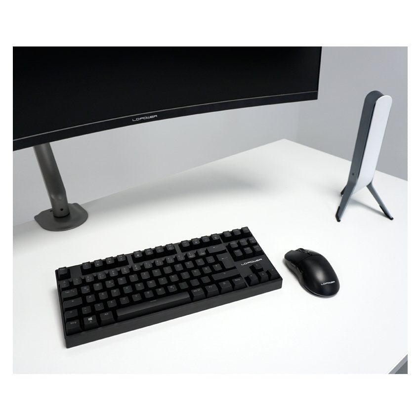 Lc-Power Lc-Eq-A32b Soporte Para Monitor 81,3 Cm (32") Negro Escritorio