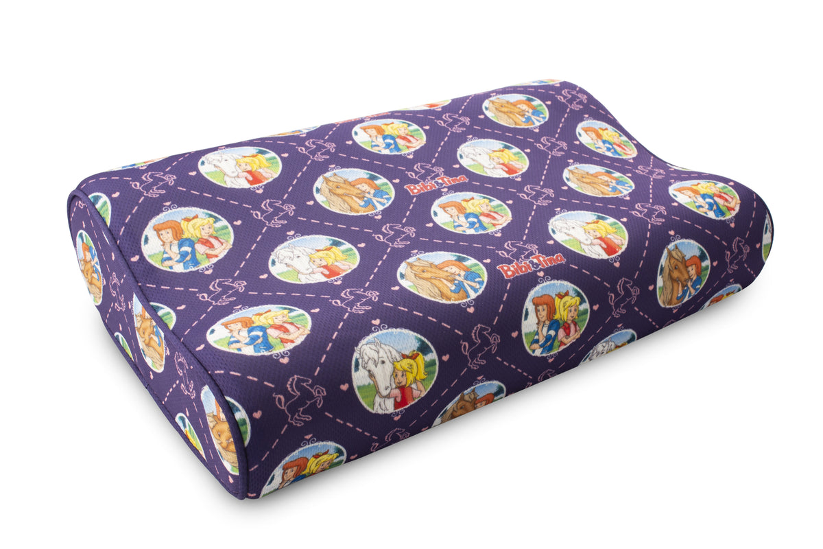 Technaxx Bibi&Tina Ergonómico Schlafkissen Para Kinder - 24 X 40 Cm - Memory-Schaum