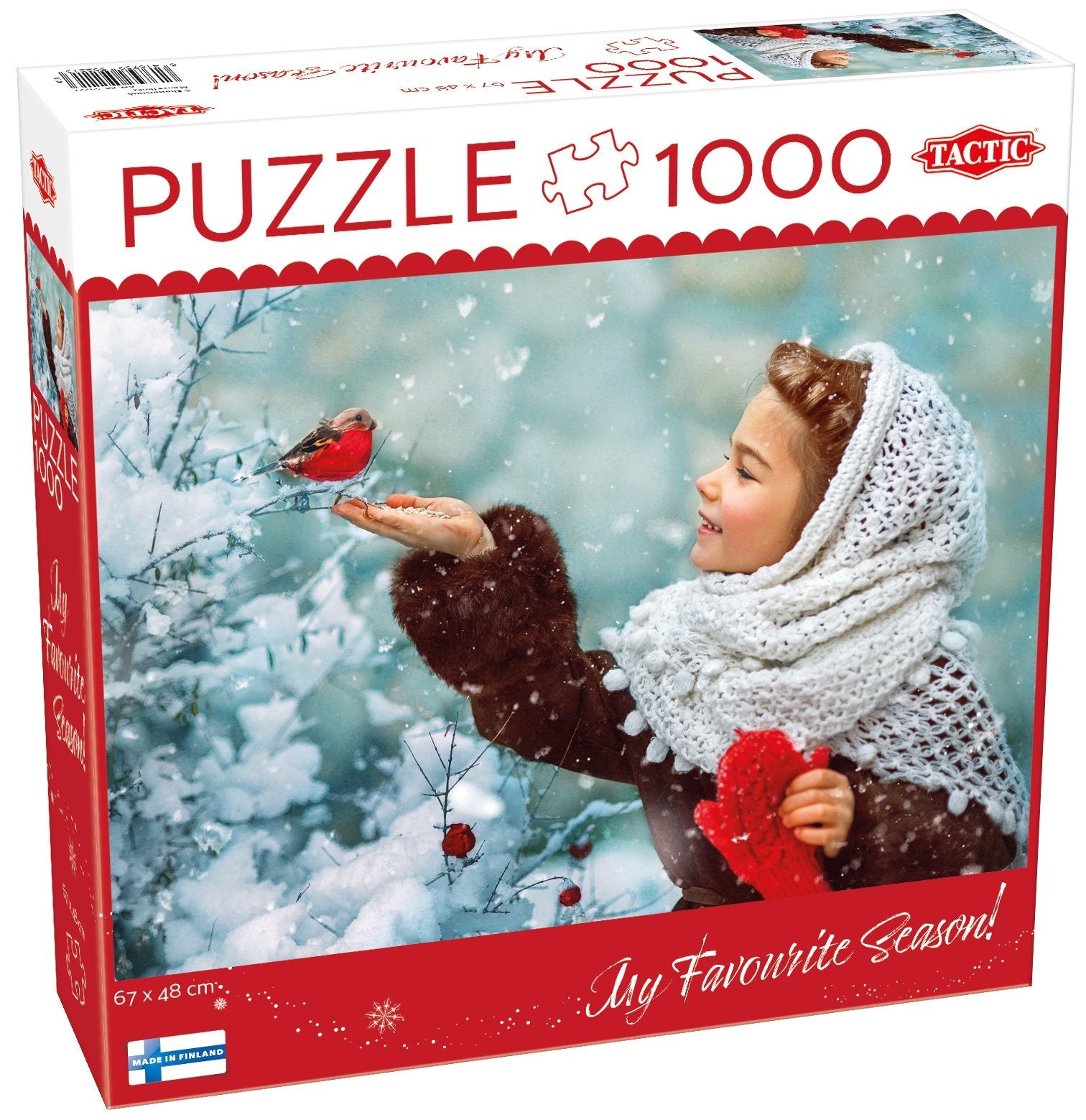 Puzzle 1000 Elementów Dziewczynka W Czerwonych Rekawiczkach