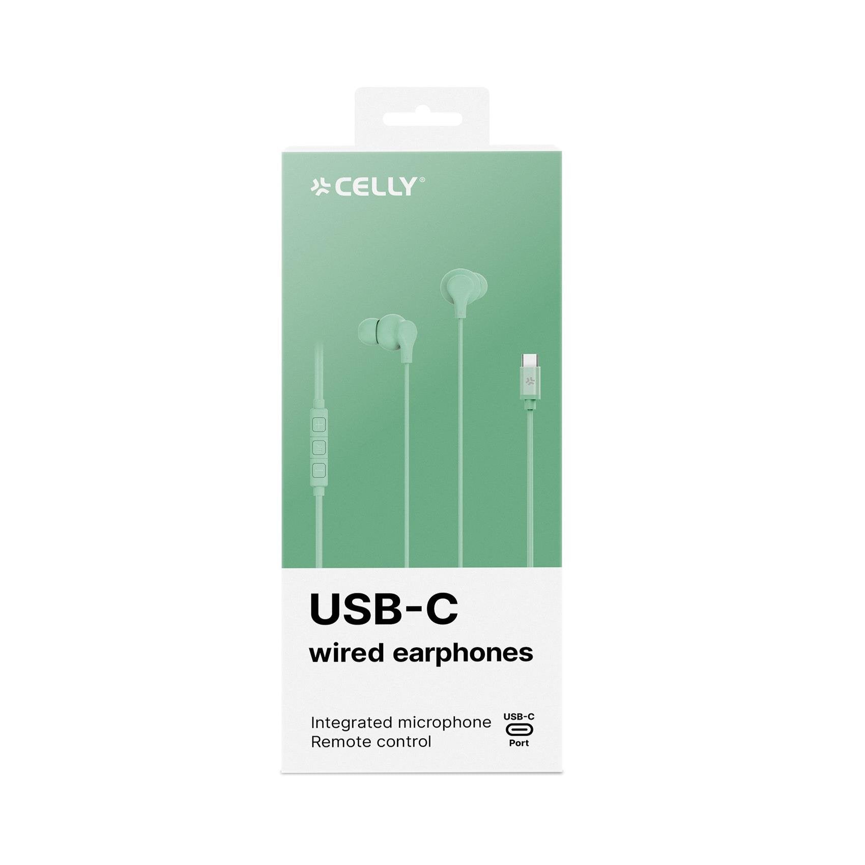 EAN 8021735218661 - Celly UP1600TYPECGN auricular y casco Auriculares Alámbrico Dentro de oído Llamadas/Música USB Tipo C Ver imagen 8