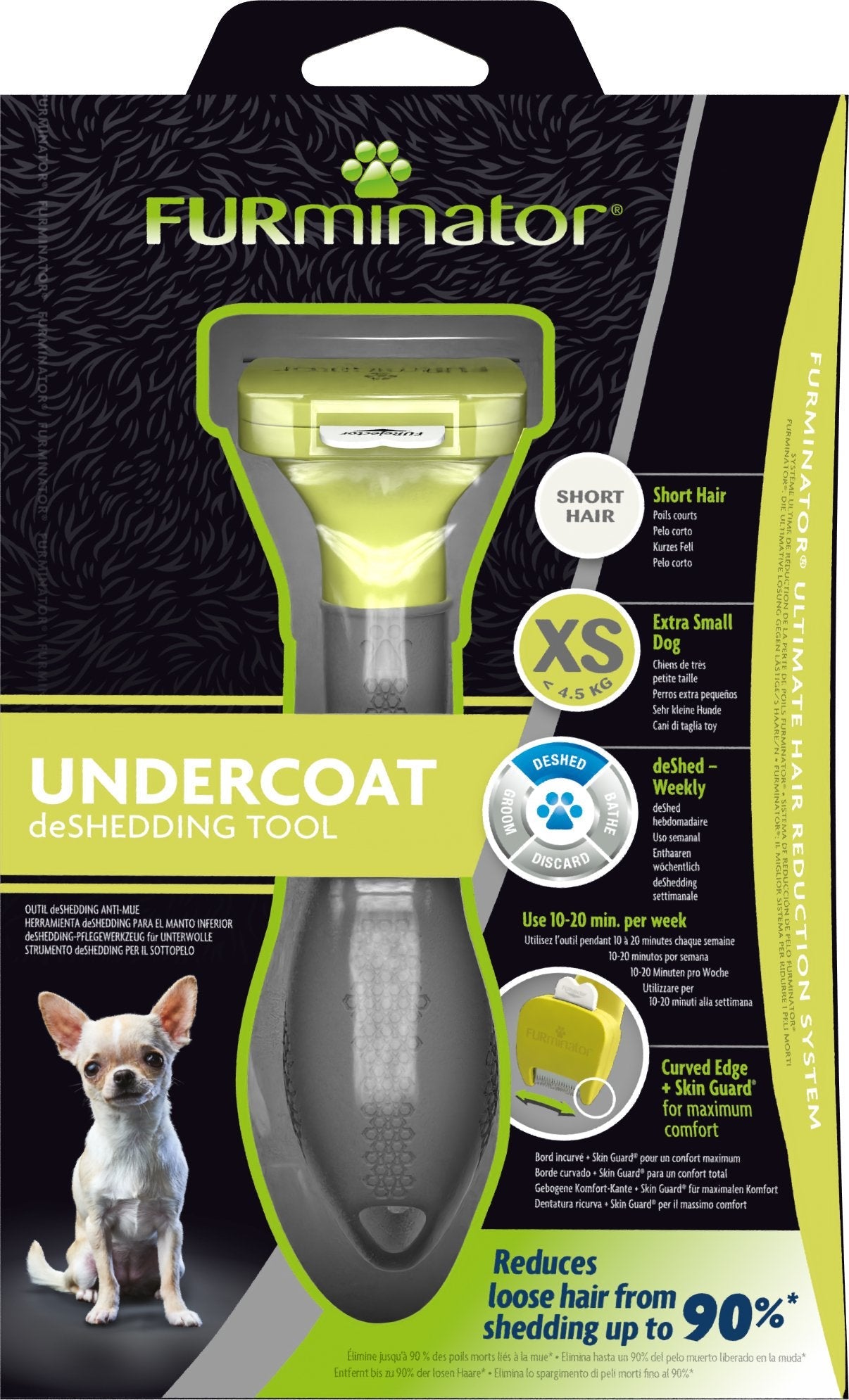 Furminator Toy Dog Furminator Para Perros De Pelo Corto - Xs