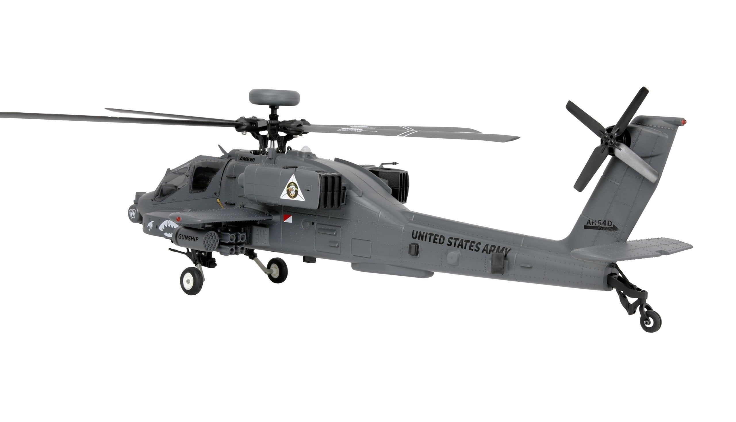Amewi Apache Ah-64d Cp Helikopter 6g 3d Rtf Gris