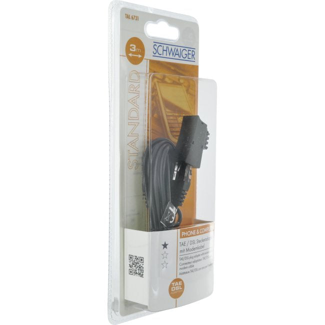 Adaptador De Enchufe Schwaiger Tae / Dsl 3m