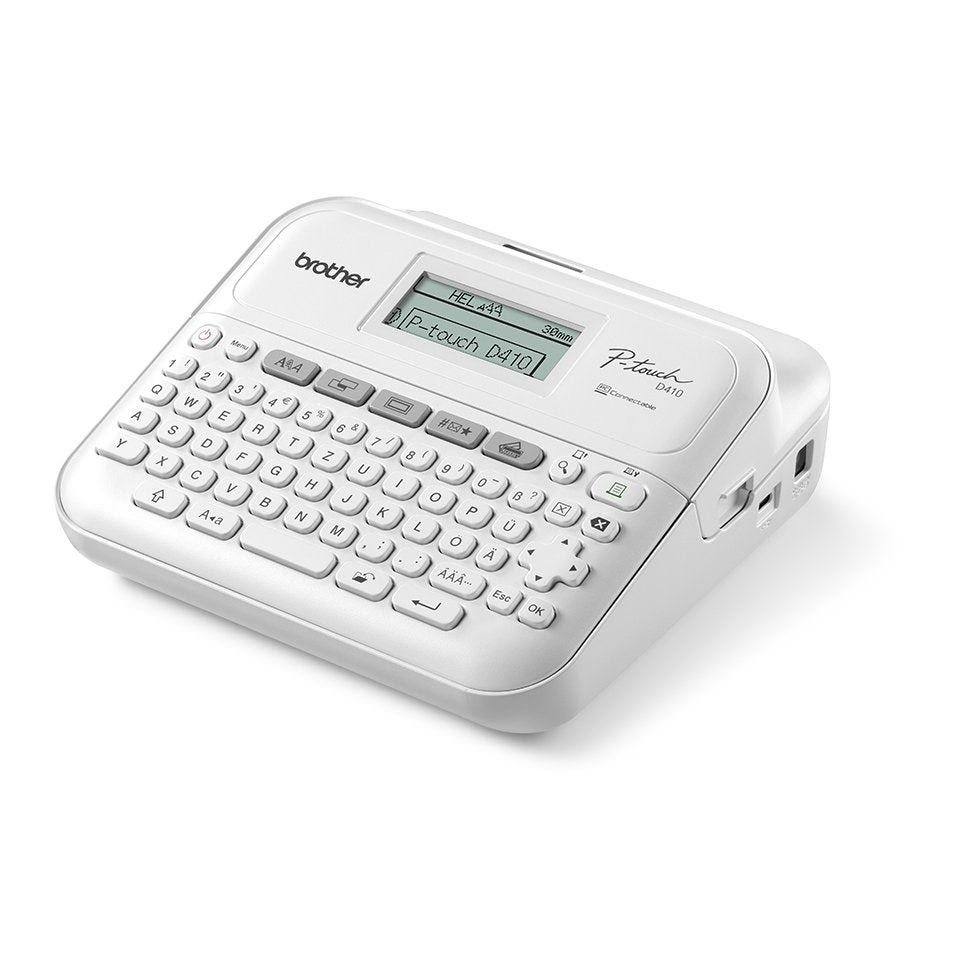 EAN 4977766823449 - Brother PT-D410 impresora de etiquetas Transferencia térmica 180 x 180 DPI 20 mm/s Alámbrico TZe QWERTY imagen 3