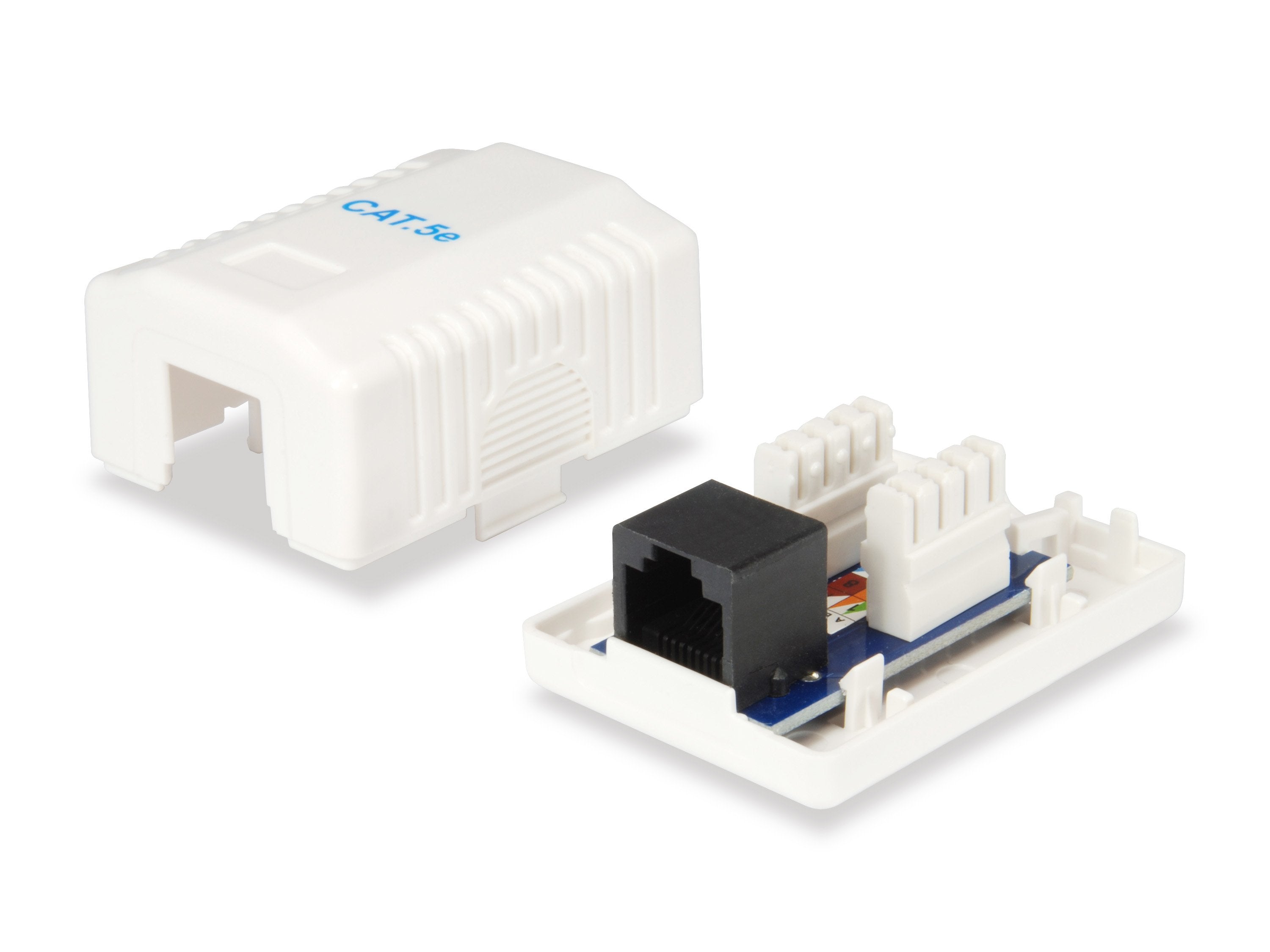 Roseta De Superficie Categoria 5e 1 Hembra Rj45 Color Blanco