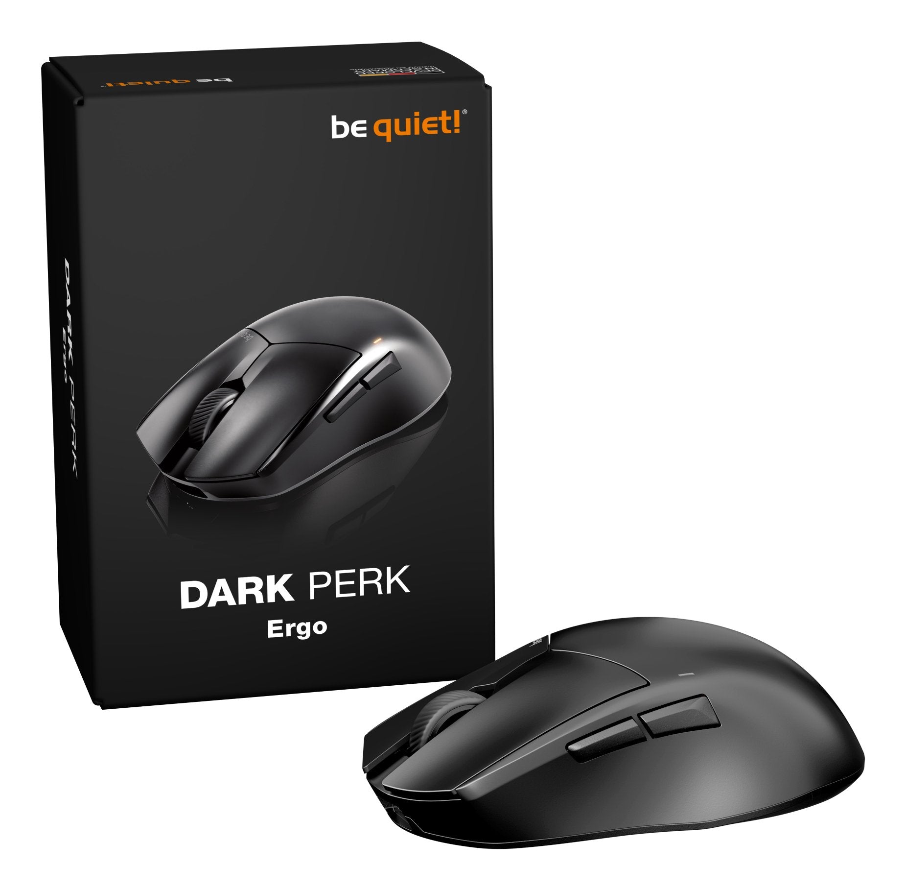 Raton Be Quiet! Dark Perk Ergo Gaming Cablelos Schwarz