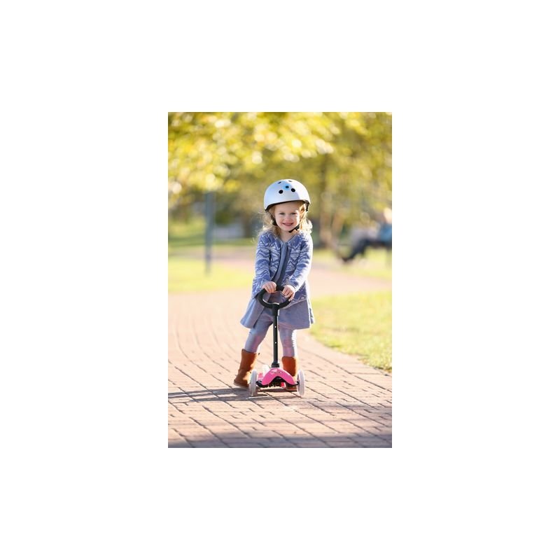Micro Patinete/Coche De 3 Ruedas Mini 3 En 1 Deluxe Rosa