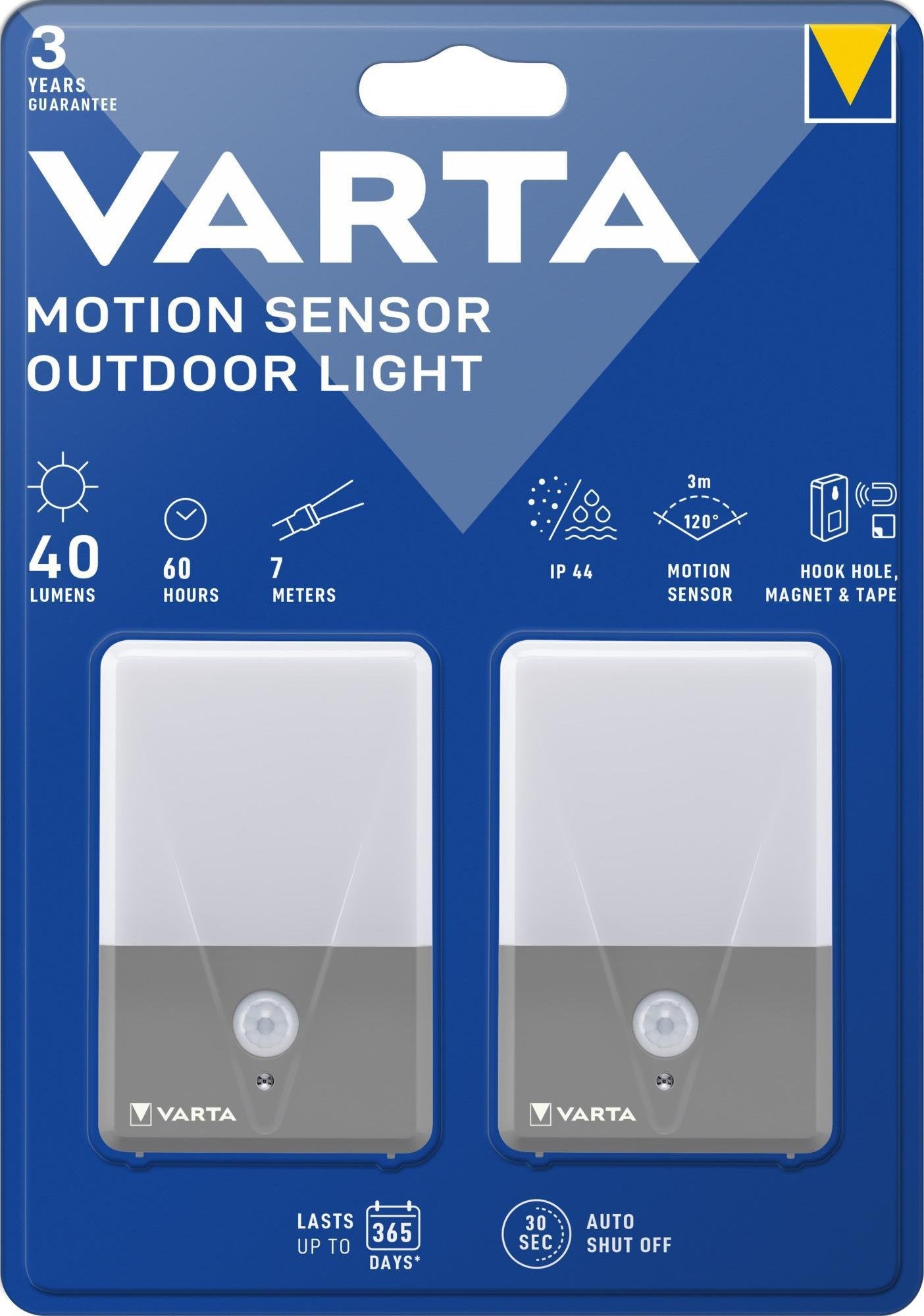 Varta Luz Exterior Con Sensor De Movimiento Twinp 2 Uds. 16634 101 402