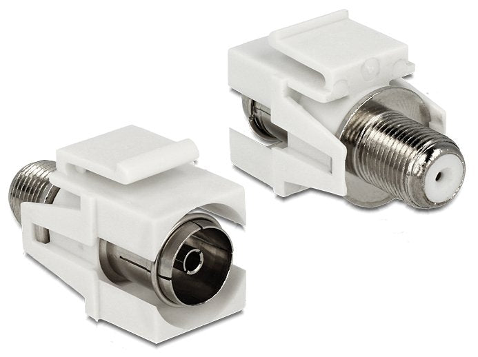 Keystone Modul Iec Buchse Zu F Buchse Weiss
