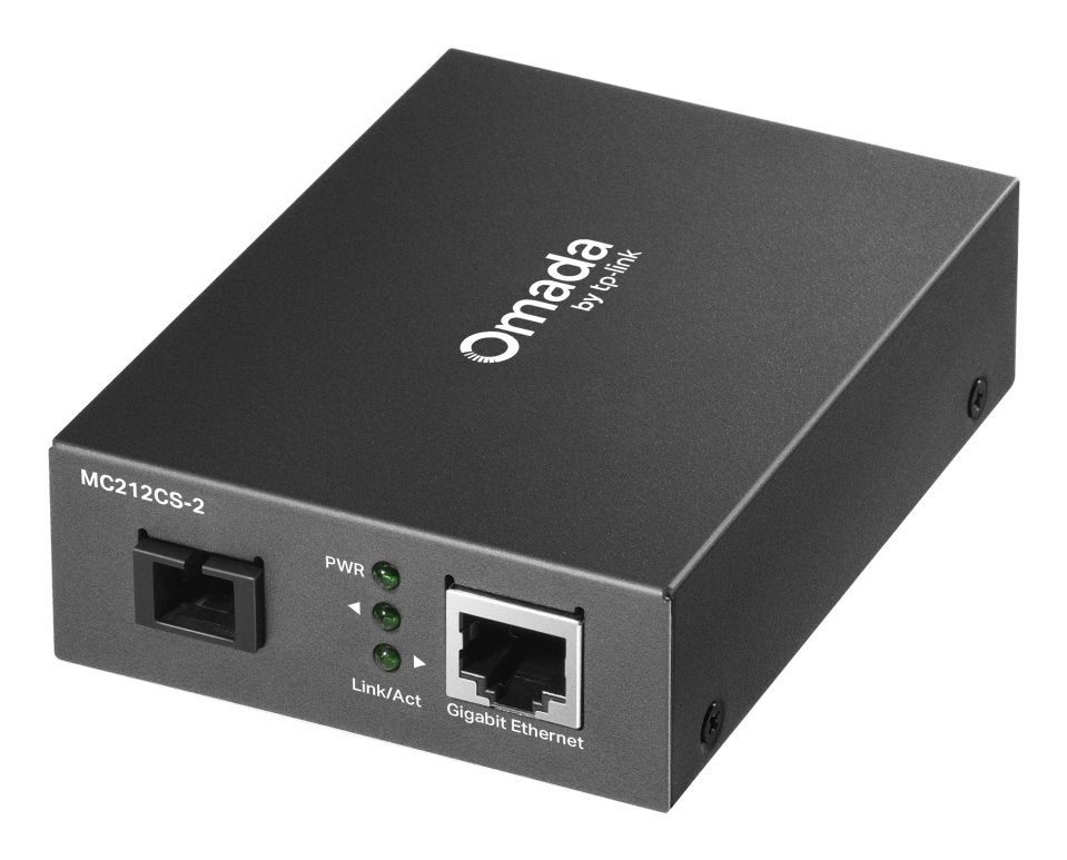Convertidor Fibra Tp-Link Mc212cs-20 Rj45 Eth A Fibra Monomodo Sc 1gb Fullduplex Hasta 20km