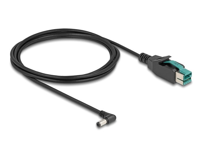 Delock 80012 Cable Poweredusb Macho 12 V A Dc 5,5 X 2,1 Mm Macho Sesgado 2 M