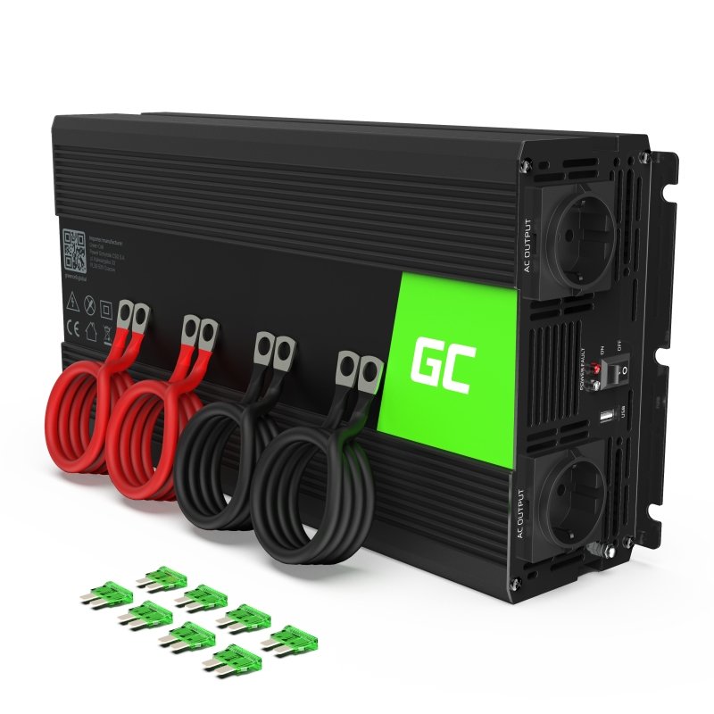 EAN 5903317224945 - Green Cell INV15 adaptador e inversor de corriente Auto 3000 W Negro imagen 1