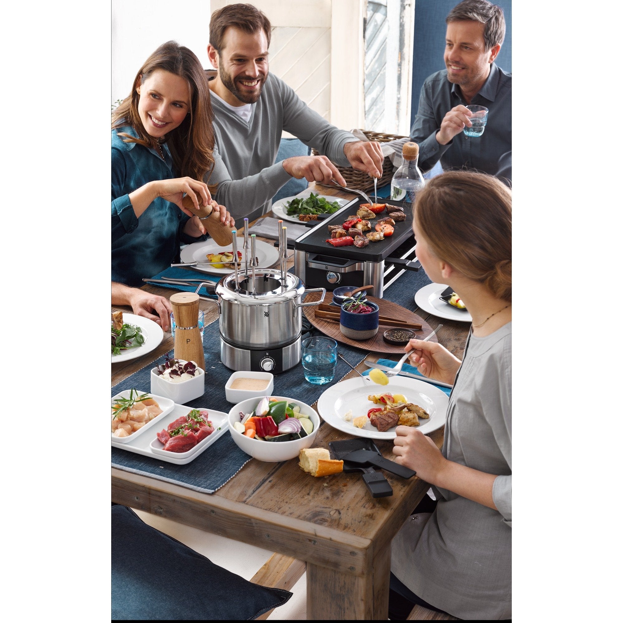 Wmf Lono 04.1504.0011 Parrilla De Interior 8 Personas(S) 1500 W Negro, Cromo, Raclette Negro, 1500 W, 220 - 240 V, 50 - 60 Hz, 545 Mm, 241 Mm, 130 Mm