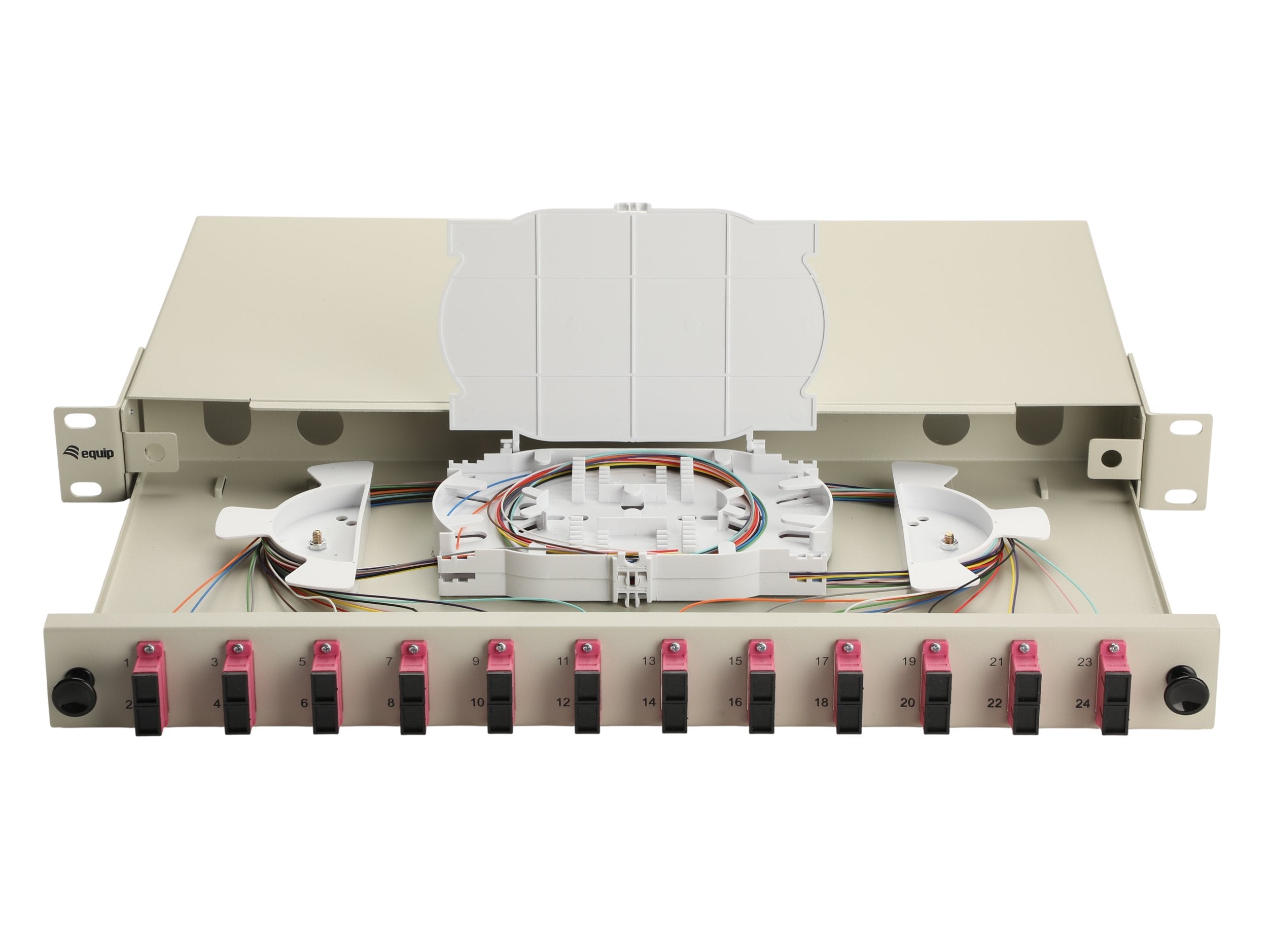 Equip Lwl-Spleisskamen 12-Port Sc-Duplex Om4 1u Komplett Gr