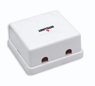 Intellinet 162852 Caja De Montaje En Superficie Para Módulo Keystone Dos Salidas Blanco