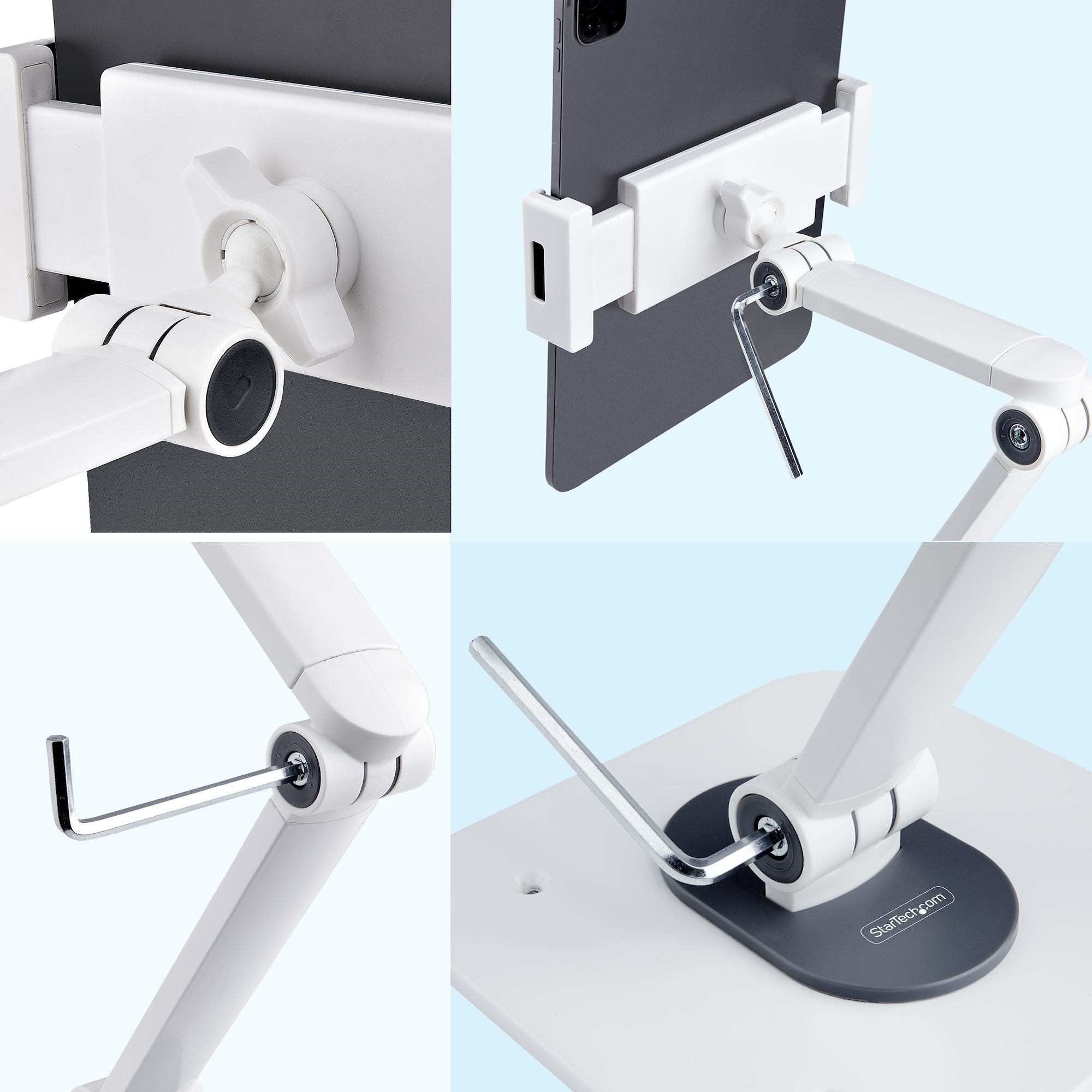 Startech Soporte De Sobremesa / Pared Para Tablet  Base Ergonómica  Con Giro, Rotación E Inclinación