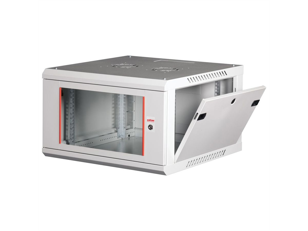 Roline 19-Zoll Wandgehuse Basic Plus 6he, 600x600 Bxt Grau