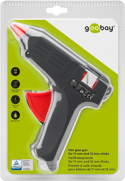 Pistola De Pegamento Caliente Para Barras De 11 - 12 Mm, 20 W, Incl. 2 Barras De Pegamento