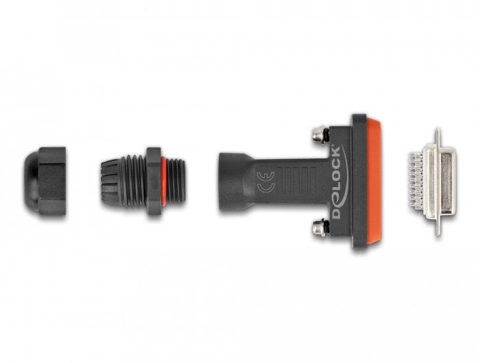 Delock D-Sub Hd De 26 Pines Hembra Con Carcasa Ip67 Resistente Al Agua