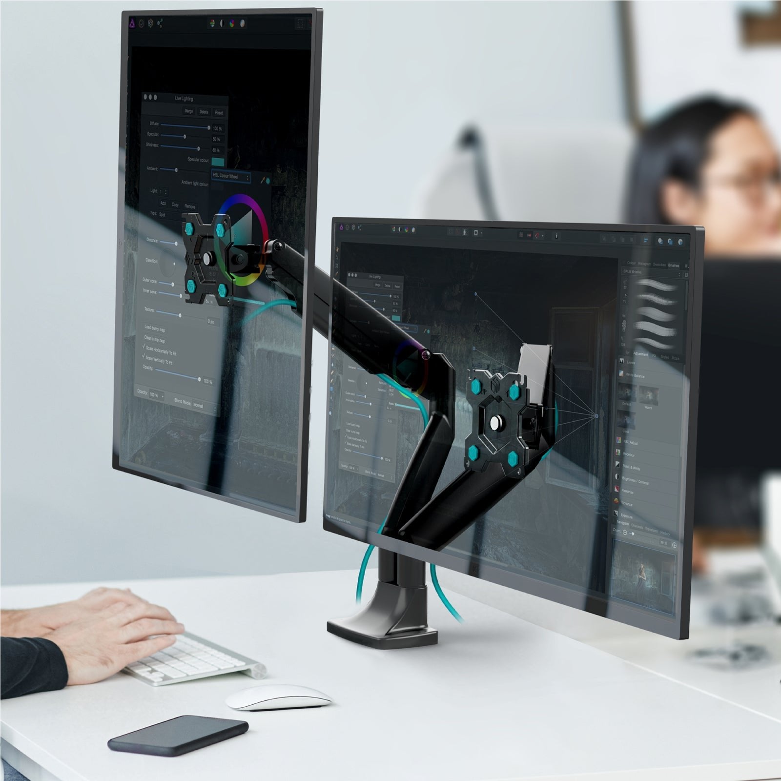 EAN 4603728440705 - ONKRON G200-B soporte para monitor 81,3 cm (32") Escritorio imagen 3