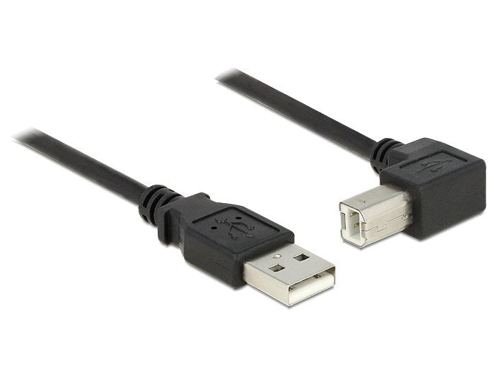 Delock 83529 Cable Usb 2.0 Tipo-A Macho > Usb 2.0 Tipo-B Macho Sesgado 3 M Negro