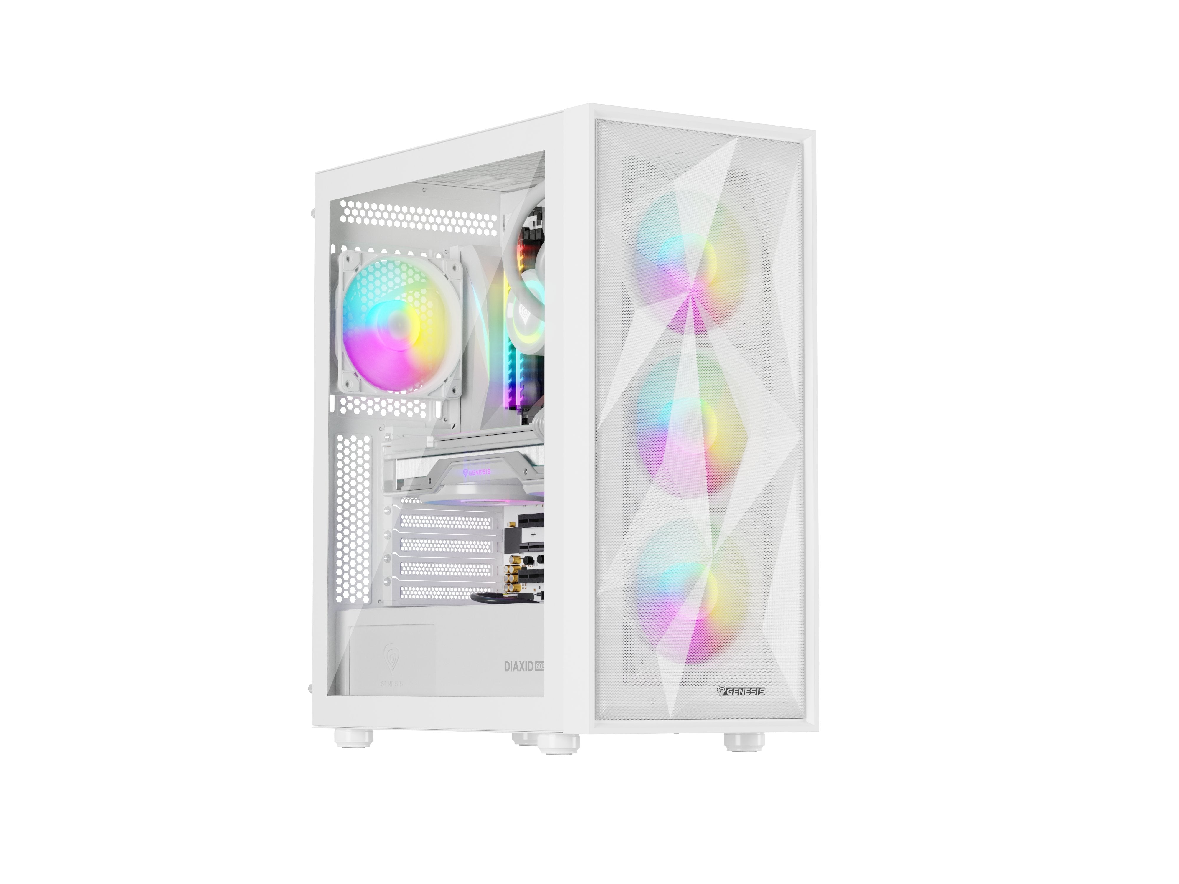 EAN 5901969444544 - GENESIS Diaxid 605 ARGB Midi Tower Blanco imagen 3