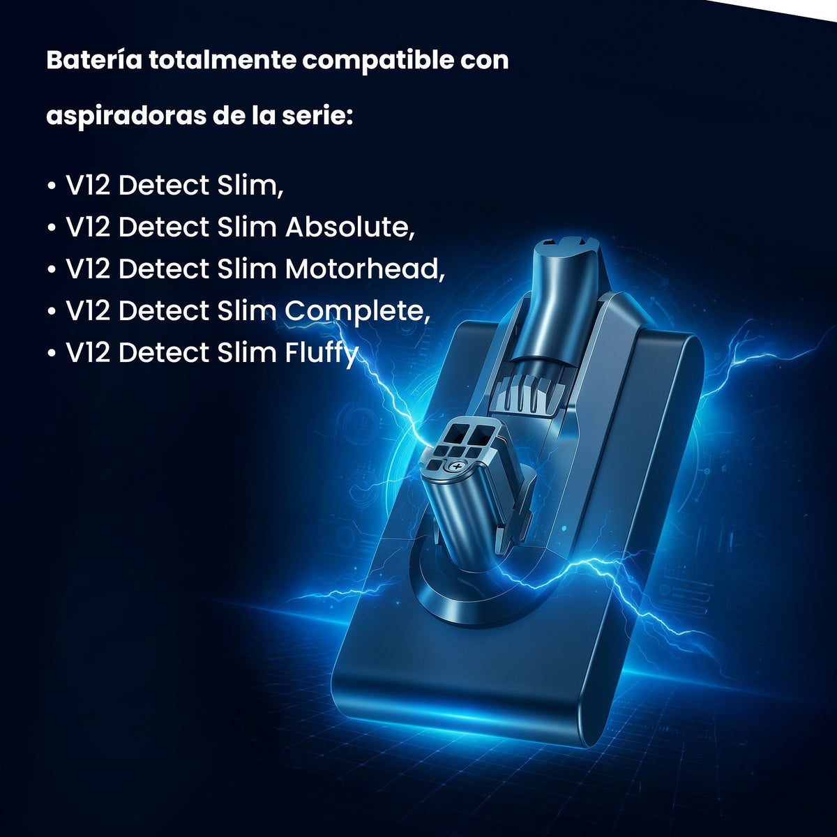 EAN 5907207223001 - Extralink BATERIA DYSON, V12 25.2V 2500MAH Batería Aspiradora sin cables imagen 17