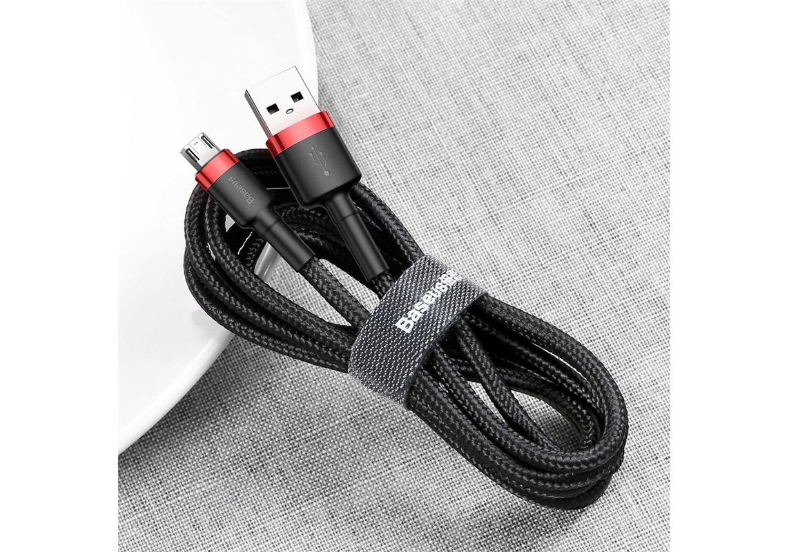 Cable Micro Usb Baseus Cafule 1.5a 2m (Red & Black)