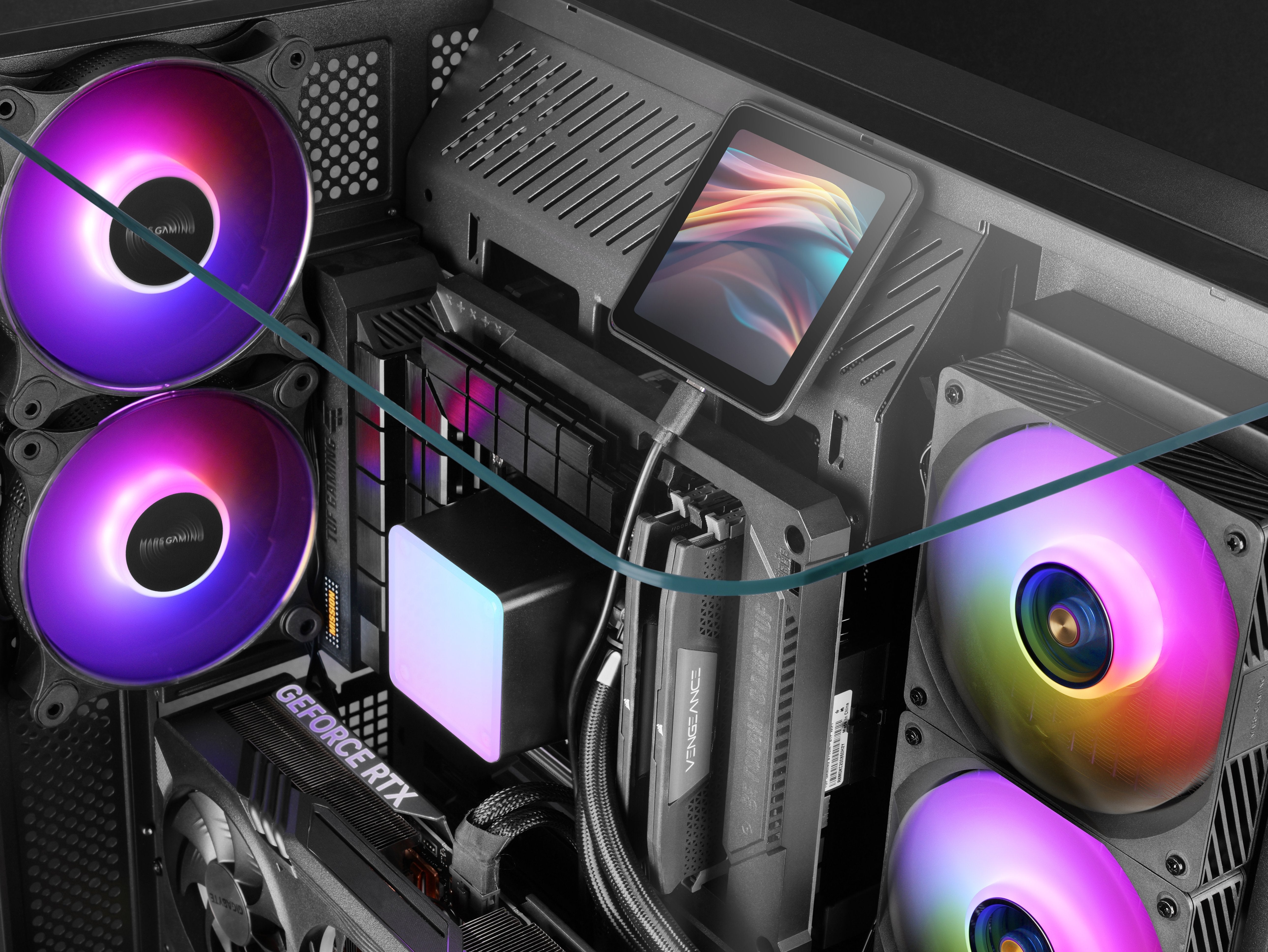 Refrigeración Líquida Cpu Mars Gaming Ml-Visionpro240   Todo En Uno 12 Cm Negro 1 Pieza(S)
