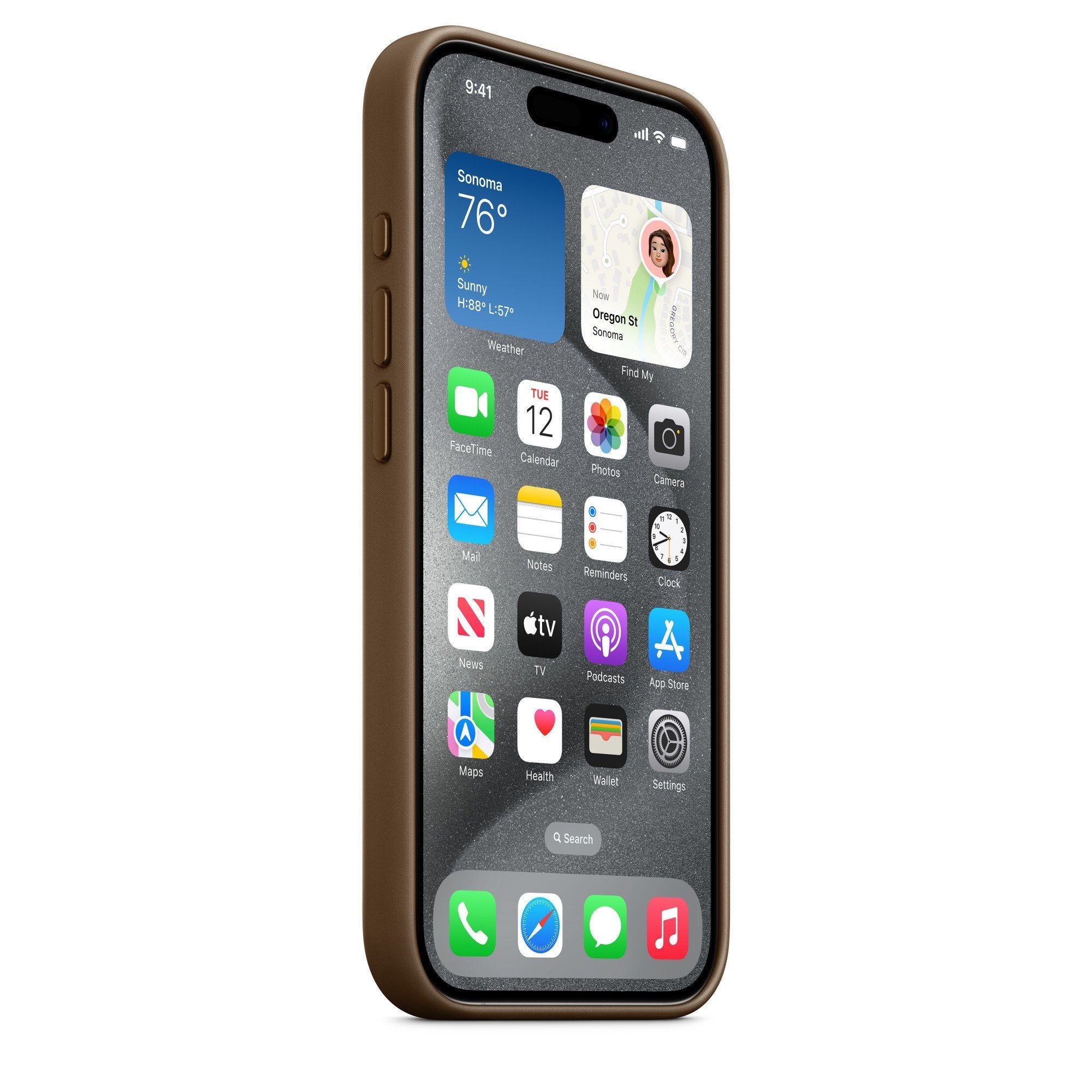 Iphone 15 Pro Finewoven Case With Magsafe - Taupe